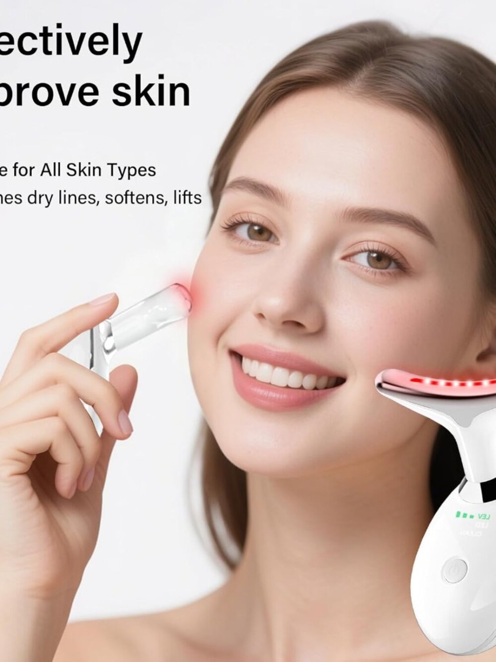Red Light Therapy for Face, 7 Color LED Facial Light Therapy Wand for Skin Care - Picture 3 of 9